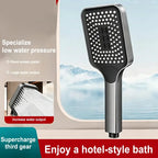 3-Mode High Pressure Shower Head – Water Saving | Richie's Handheld Shower Head Richie's Gray