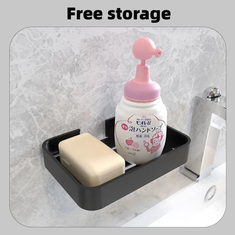 Black Aluminum Wall Mounted Soap Dish Holder – Bathroom Basket Soap Dish Holder Richie's