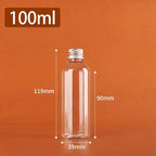 Clear Plastic Bottles with Aluminum Cap – 5ml to 500ml Cosmetic Storage Bottles Richie's A10