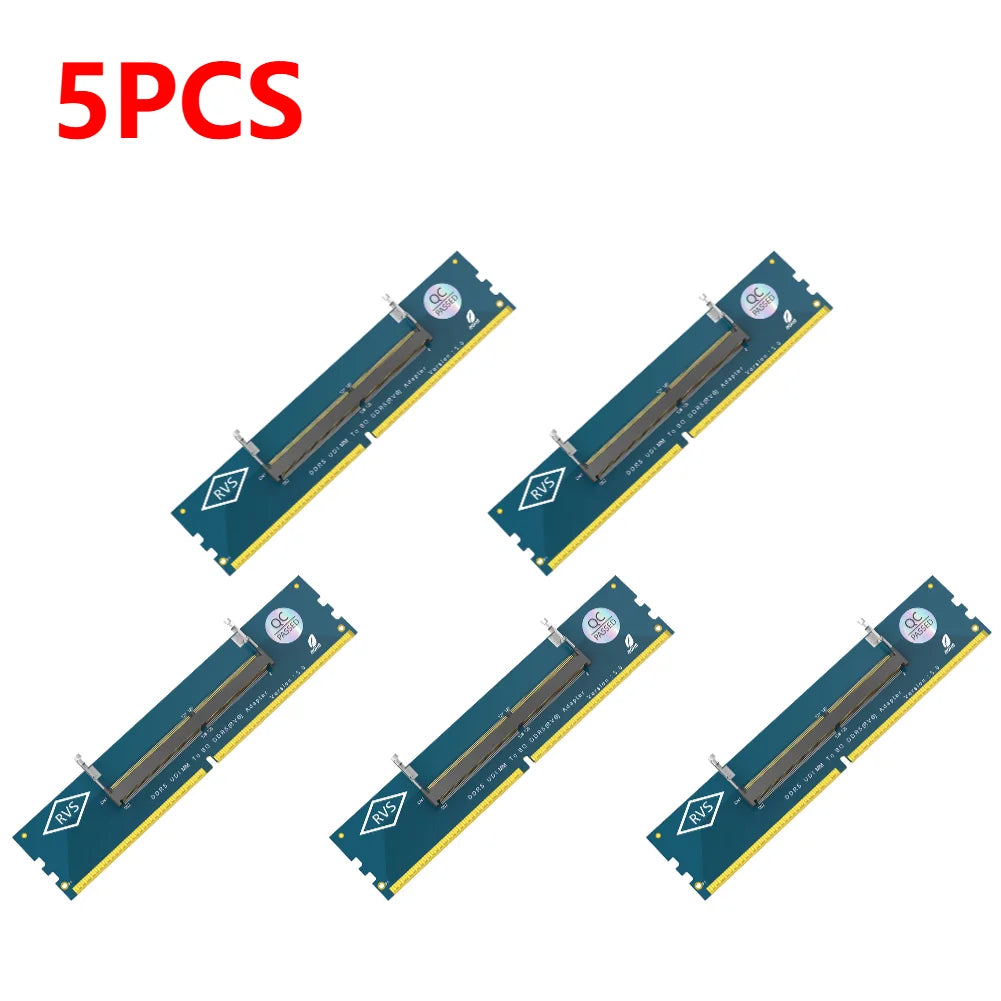 DDR5 SO-DIMM to U-DIMM Adapter Card – Laptop RAM to Desktop RAM Adapter Card Richie's 5 PCS