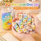 30 Pcs Cartoon Erasers – 6 Fun Designs for School & Parties Novelty Erasers Set Richie's