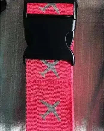 Adjustable Luggage Strap with Password Lock | Travel Belt Luggage Strap Lock Richie's rose red with password