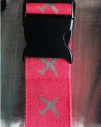 Adjustable Luggage Strap with Password Lock | Travel Belt Luggage Strap Lock Richie's rose red with password