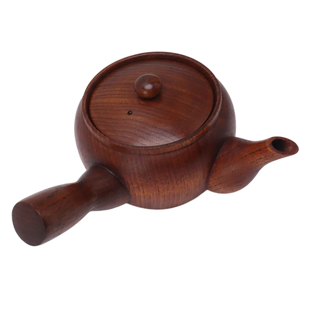 Traditional Wooden Kung Fu Teapot with Stainless Strainer Wooden Teapot Richie's