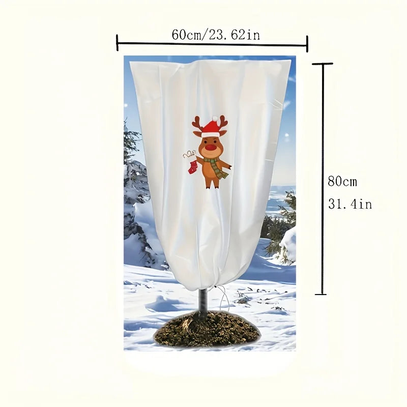 Heavy Duty Winter Frost Cloth Plant Cover with Drawstring Frost Plant Cover Richie's