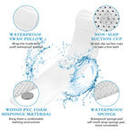 Non-Slip Full Body Bath Mat with Pillow & Suction Cups Bath Cushion Mat Richie's