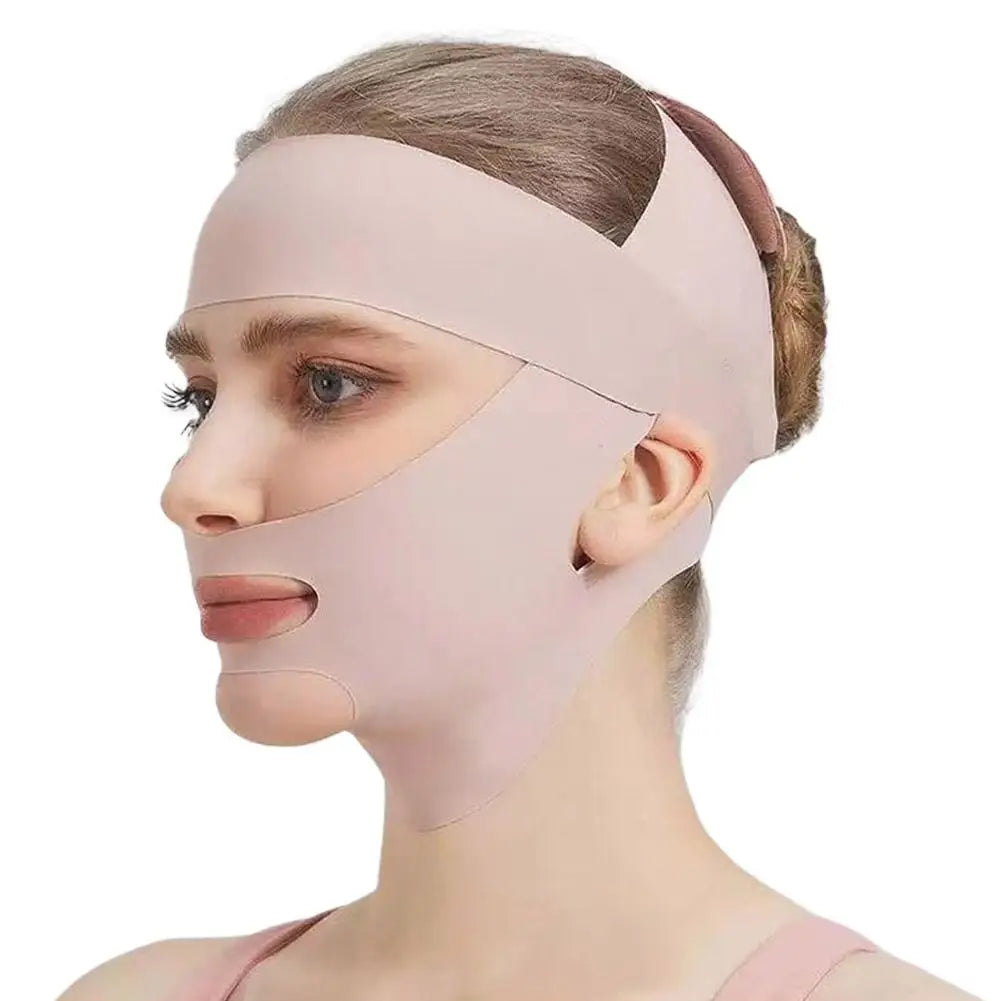 V Line Face Shaper Lifting Strap – Jawline & Chin Firming Band Facial Shaping Strap Richie's Pink