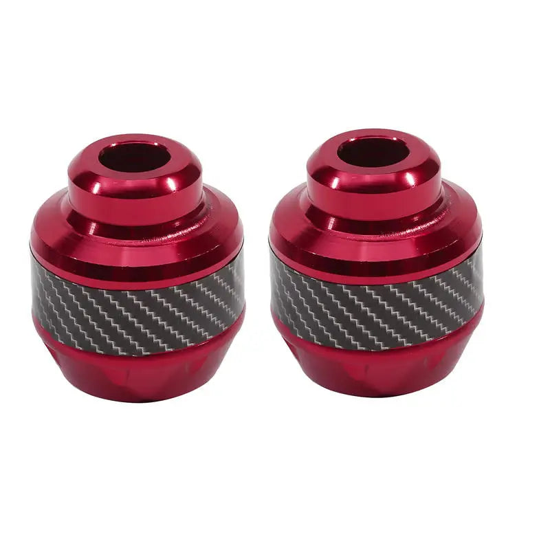 2PCs Motorcycle Frame Sliders Aluminum Alloy Crash Pad Protectors Motorcycle Frame Slider Richie's red 2PCs