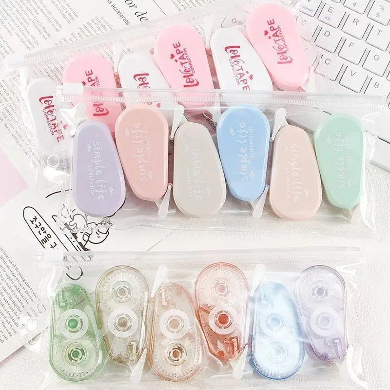 Mini Correction Tapes 6-Pack – School & Office Stationery Correction Tape Set Richie's