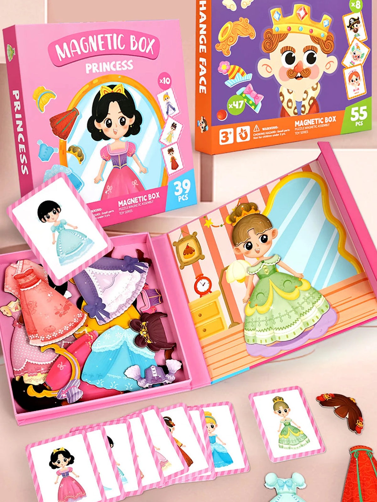 Kids Magnetic Puzzle Book – Crazy Face Dress-Up Learning Game Magnetic Puzzle Game Richie's