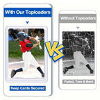 PVC Trading Card Top Loaders Hard Plastic Sleeves 20–100 Pack Card Top Loaders Richie's