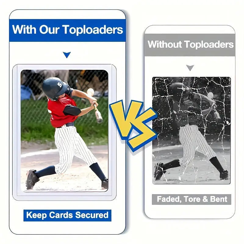 PVC Trading Card Top Loaders Hard Plastic Sleeves 20–100 Pack Card Top Loaders Richie's