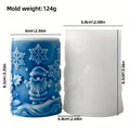 Christmas Silicone Mold – DIY Candles, Gypsum & Ornaments Silicone Craft Mold Richie's Santa Claus 1pc