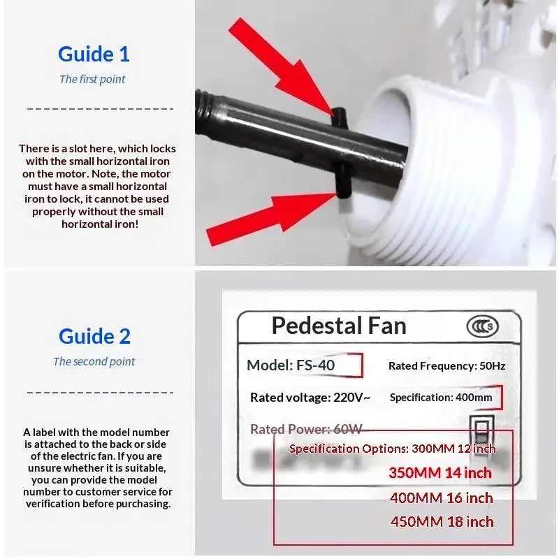 Universal Replacement Fan Blades 5-Blade Set 12–18 Inch with Nut Fan Blade Replacement Richie's