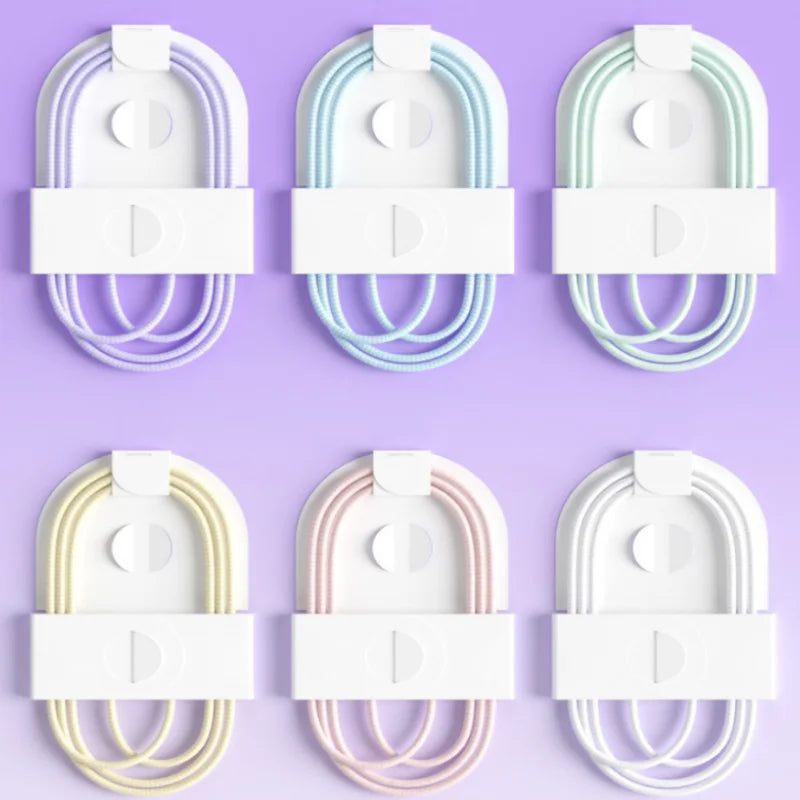 60W PD USB-C to USB-C Nylon Braided Cable – 6 Colors | FUCHU USB-C Charging Cable Richie's