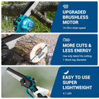 8-Inch Brushless Cordless Chainsaw for Makita 18V Battery Cordless Chainsaw Richie's