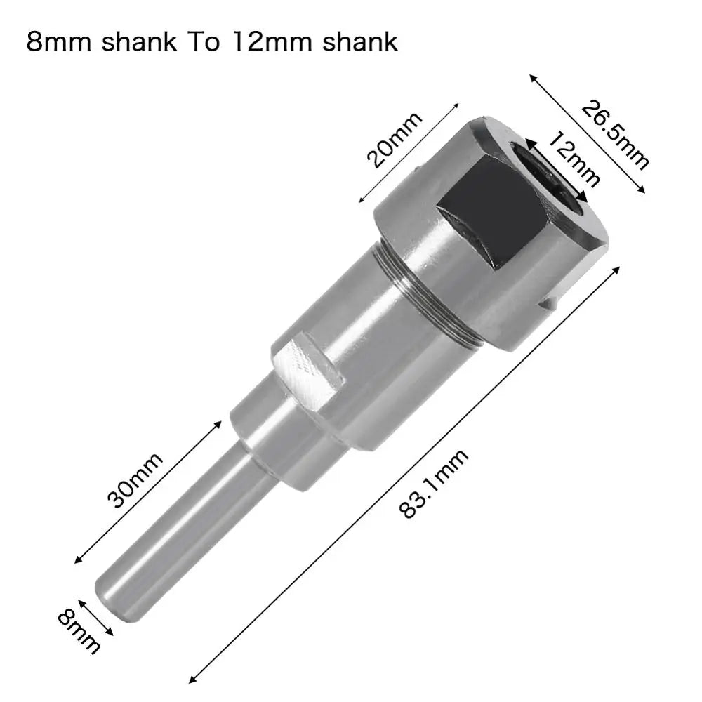 Router Bit Extension Rod Collet – 6–12.7mm Engraving Milling Router Bit Extension Richie's 8 to 12mm