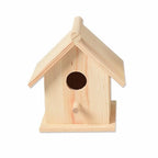 Wooden Hanging Bird House – Solid Wood Garden Birdhouse Wooden Bird House Richie's Wood