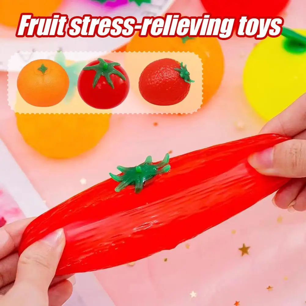 Squishy Tomato Squeeze Fidget Ball – Sensory Toy Kids Adults Fidget Squeeze Toy Richie's
