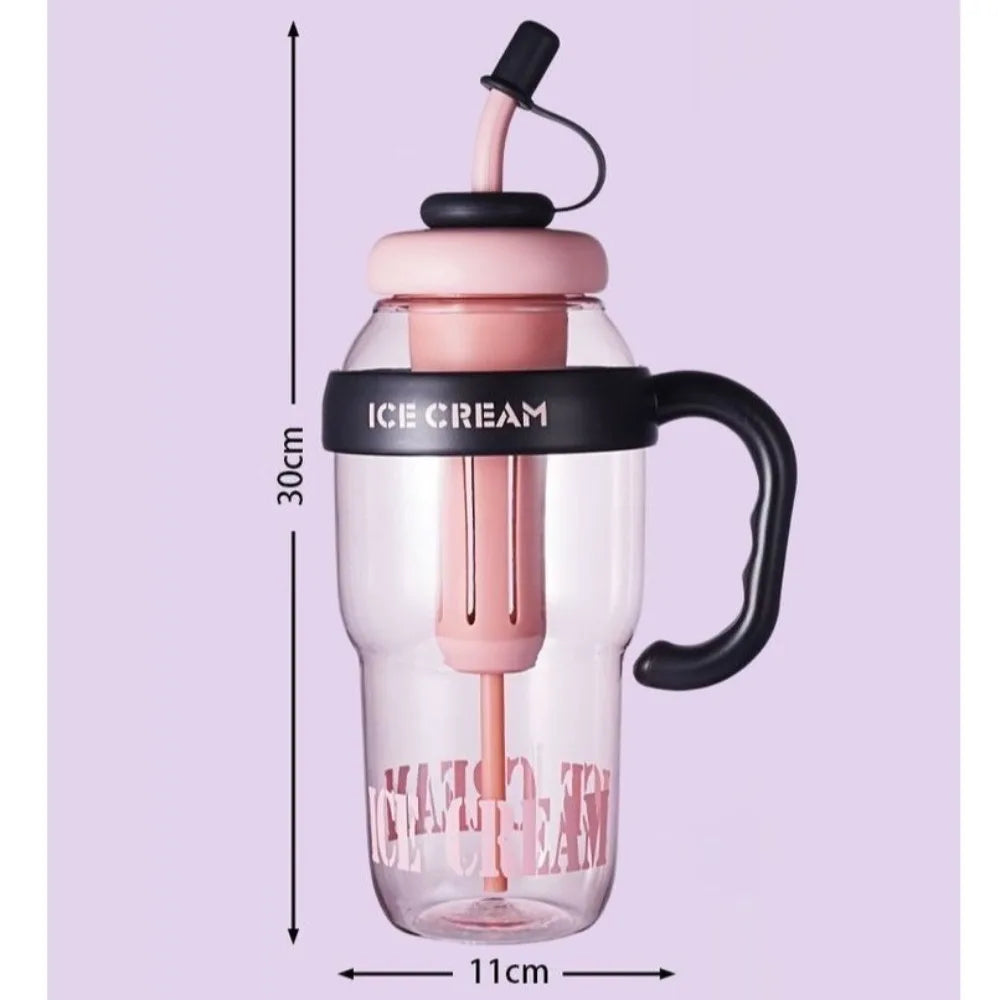 1200ml Leakproof Sports Water Bottle with Straw & Handle Sports Water Bottle Richie's