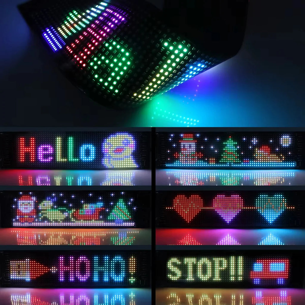 LED Matrix Panel APP Control DIY Animated Car Window Display LED Display Panel Richie's
