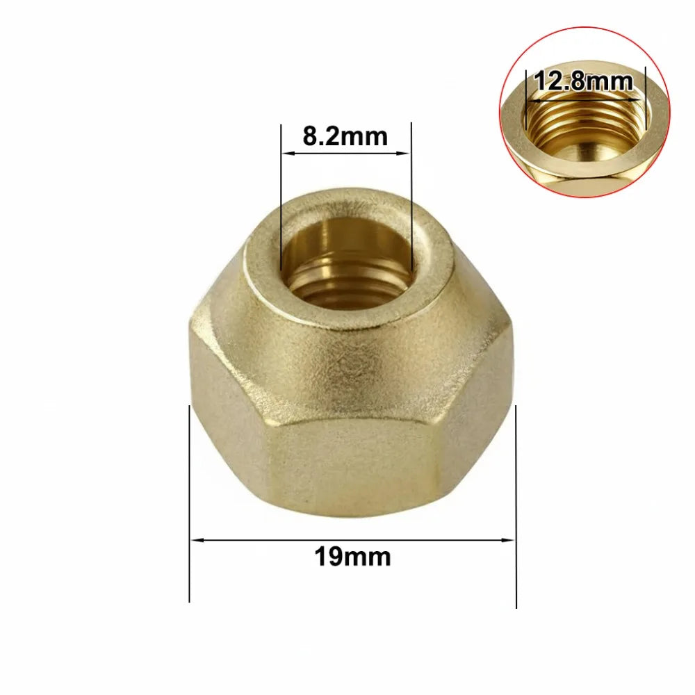 Brass Flare Nut Tube Fittings 1/8"–3/4" Air Conditioning Pipe Brass Flare Fitting Richie's 5-16-