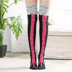 Women's 3D Chicken Paw Print Thigh High Socks Cosplay Novelty Thigh High Socks Richie's