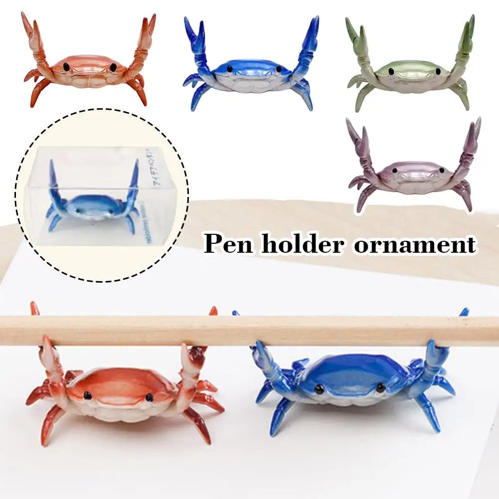 Funny Weightlifting Crab Pen Holder – Cute Desk Organizer Desk Pen Holder Richie's