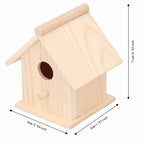 Wooden Hanging Bird House – Solid Wood Garden Birdhouse Wooden Bird House Richie's