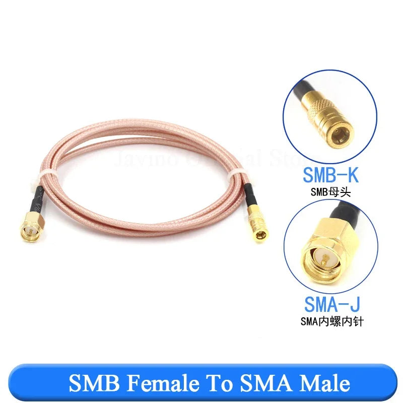 RF Coax Extension Cable BNC SMA MMCX SMB RG316 Adapter Coaxial RF Cable Richie's SMB-K To SMA-J 20CM 1PCS