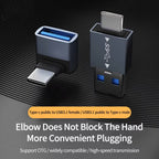 90° USB 3.1 OTG Adapter – Bidirectional Type-C & USB-A Converter USB OTG Adapter Richie's