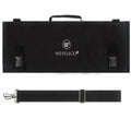 Oxford Chef Knife Roll Bag with Shoulder Strap | Large Capacity Knife Roll Bag Richie's Black