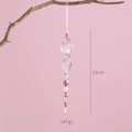 Pink Acrylic Crystal Pendant Christmas Tree Hanging Ornament Christmas Tree Ornament Richie's B