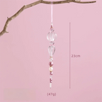 Pink Acrylic Crystal Pendant Christmas Tree Hanging Ornament Christmas Tree Ornament Richie's B