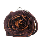 Vintage Floral Rose Evening Clutch Bag | Bridal Wedding Purse Evening Clutch Bag Richie's Dark Brown