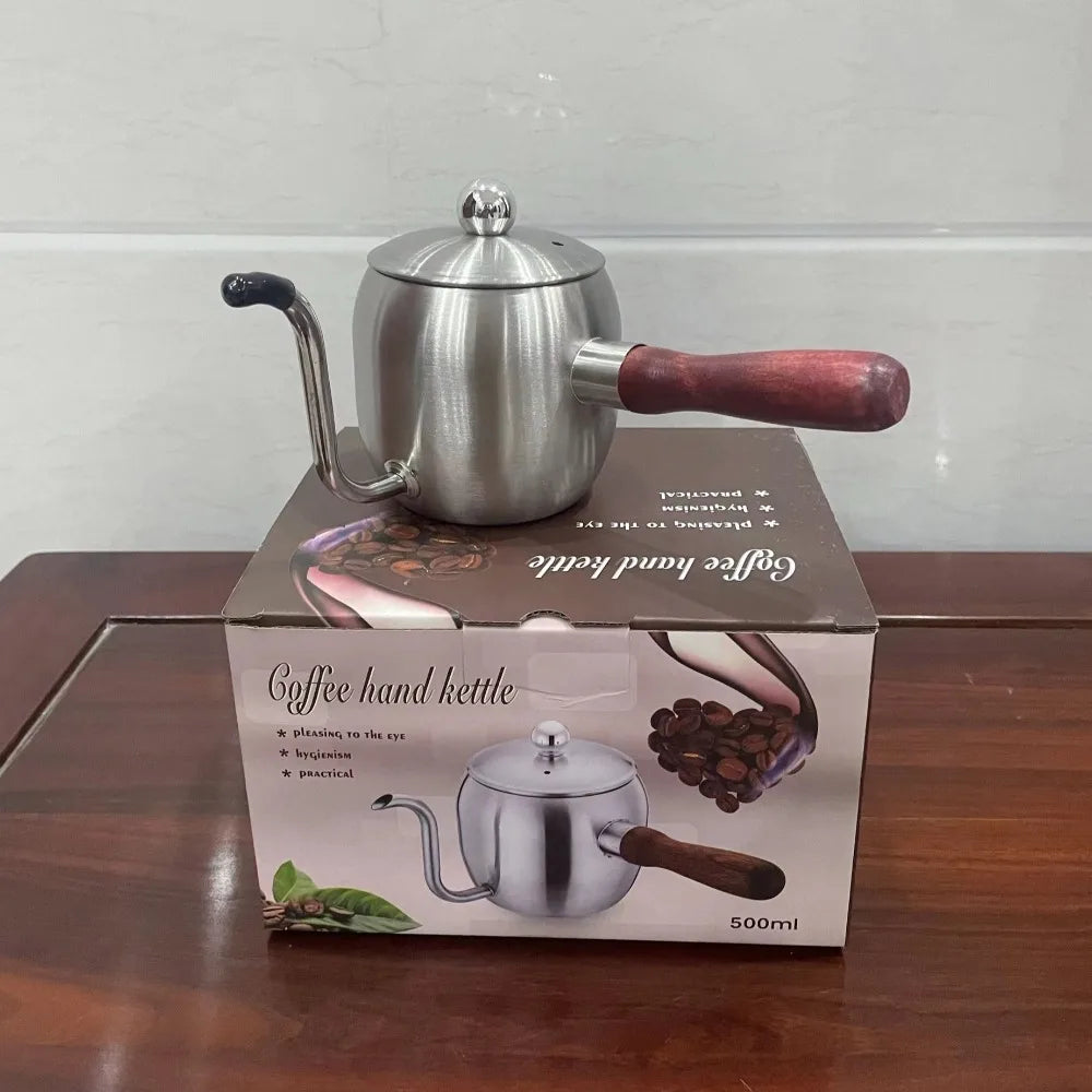500ml Gooseneck Coffee Kettle – 304 Stainless Steel Thin Spout Gooseneck Coffee Kettle Richie's Silver