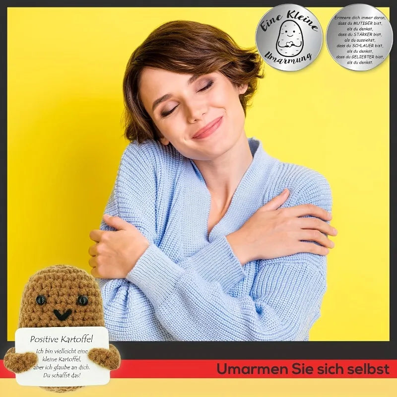 Pocket Hug & Positive Potato Crochet Kit | Lucky Charm Gift Crochet Craft Kit Richie's