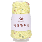 Sequin Bead Hand Knitting Yarn – Sparkle DIY Craft Thread Knitting Yarn Richie's Yellow