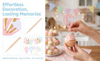 30Pcs Hot Air Balloon Cake Toppers & Cloud Cupcake Picks Cake Topper Set Richie's