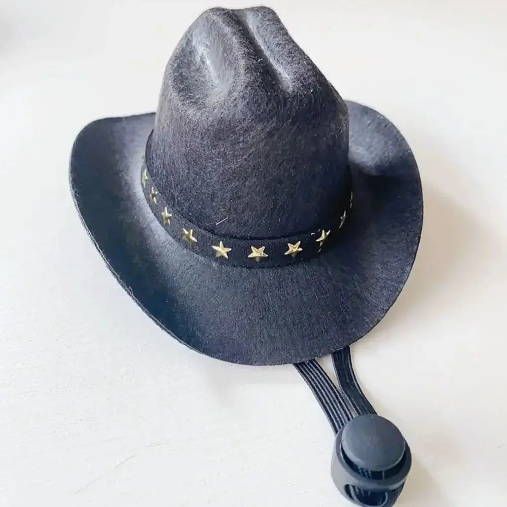 Adjustable Pet Cowboy Hat for Cats & Small Dogs | Summer Pet Costume Hat Richie's