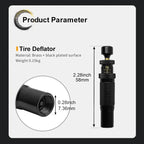 Adjustable Auto Stop Tire Deflator – Precision Pressure Tool Tire Deflator Tool Richie's