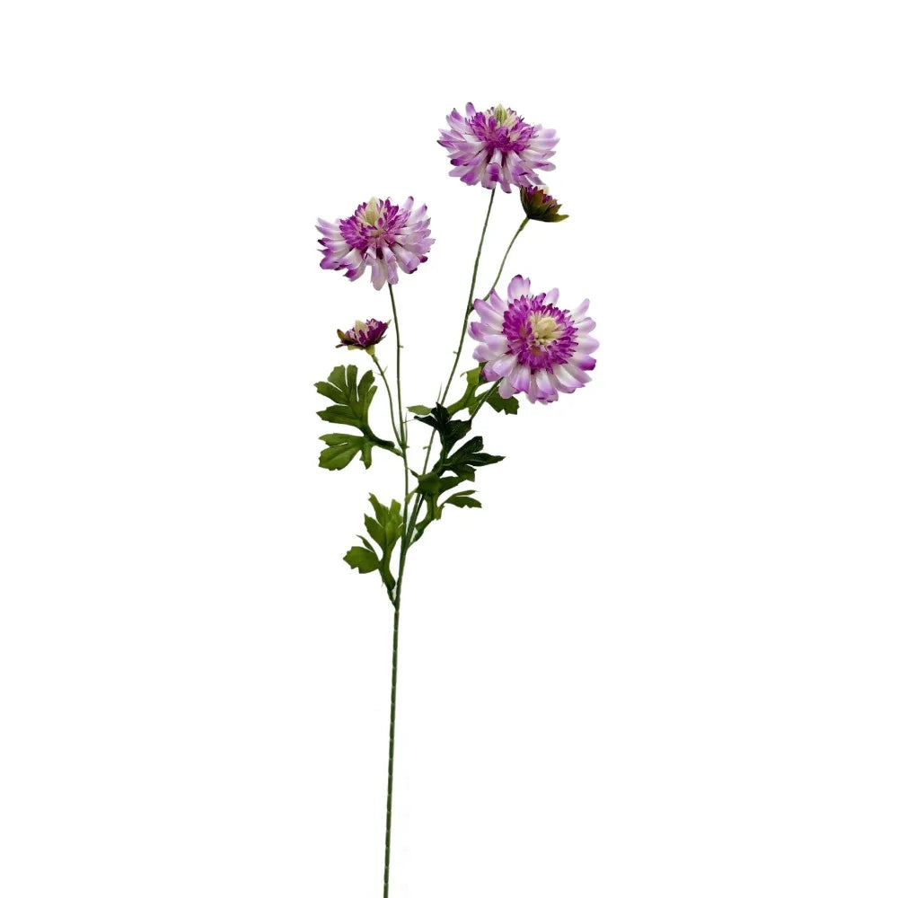 Yellow Artificial Chrysanthemum Stems – Faux Silk Flowers Artificial Flower Stems Richie's Light Purple