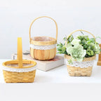 Mini Handwoven Dollhouse Basket – DIY Wicker Flower Basket Miniature Craft Basket Richie's