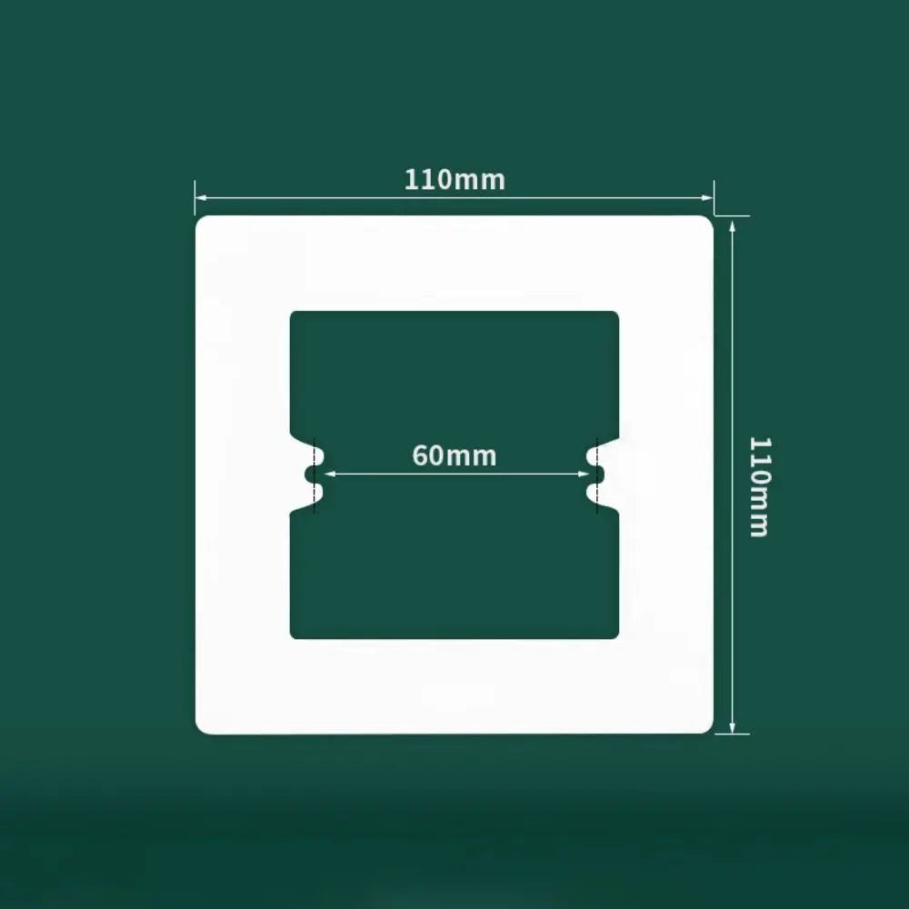 Universal Plastic Switch Cover Panel Wall Frame – ABS Bottom Box Switch Cover Panel Richie's white-type1