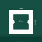 Universal Plastic Switch Cover Panel Wall Frame – ABS Bottom Box Switch Cover Panel Richie's white-type1
