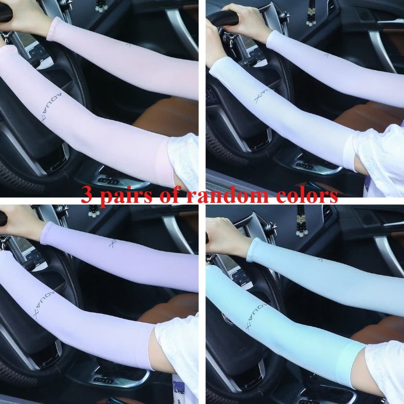 3 Pairs Breathable UV Arm Sleeves for Cycling & Outdoors Cycling Arm Sleeves Richie's 3 pairs straight