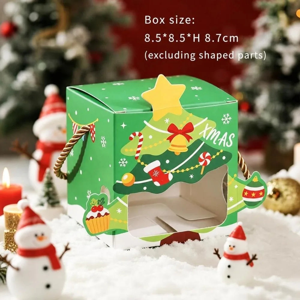 5-Pack Santa Christmas Candy Gift Boxes with Carry Handle Christmas Gift Box Richie's