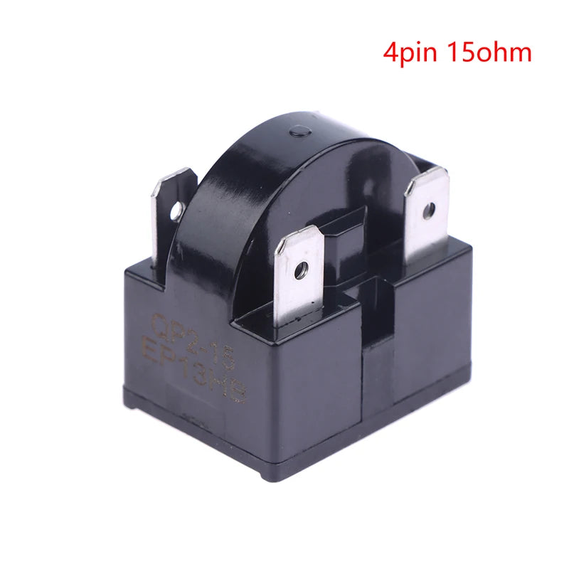 PTC Starter Relay 1/2/3/4 Pin Refrigerator Compressor Protector Compressor Starter Relay Richie's 4pin 15ohm