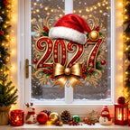 Christmas Window Clings – Reusable Santa, Snowflake & Holly Decals Window Cling Decals Richie's