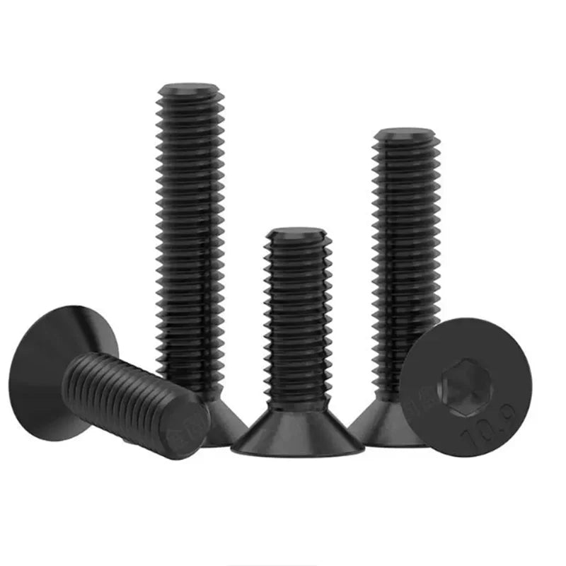 440pcs M3 M4 M5 Hex Socket Flat Head Screws & Nuts Kit Screw & Nut Kit Richie's